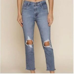 Levi's Strauss & Co. 724 High Rise Straight Leg Blue Classic Pocket Denim Jeans